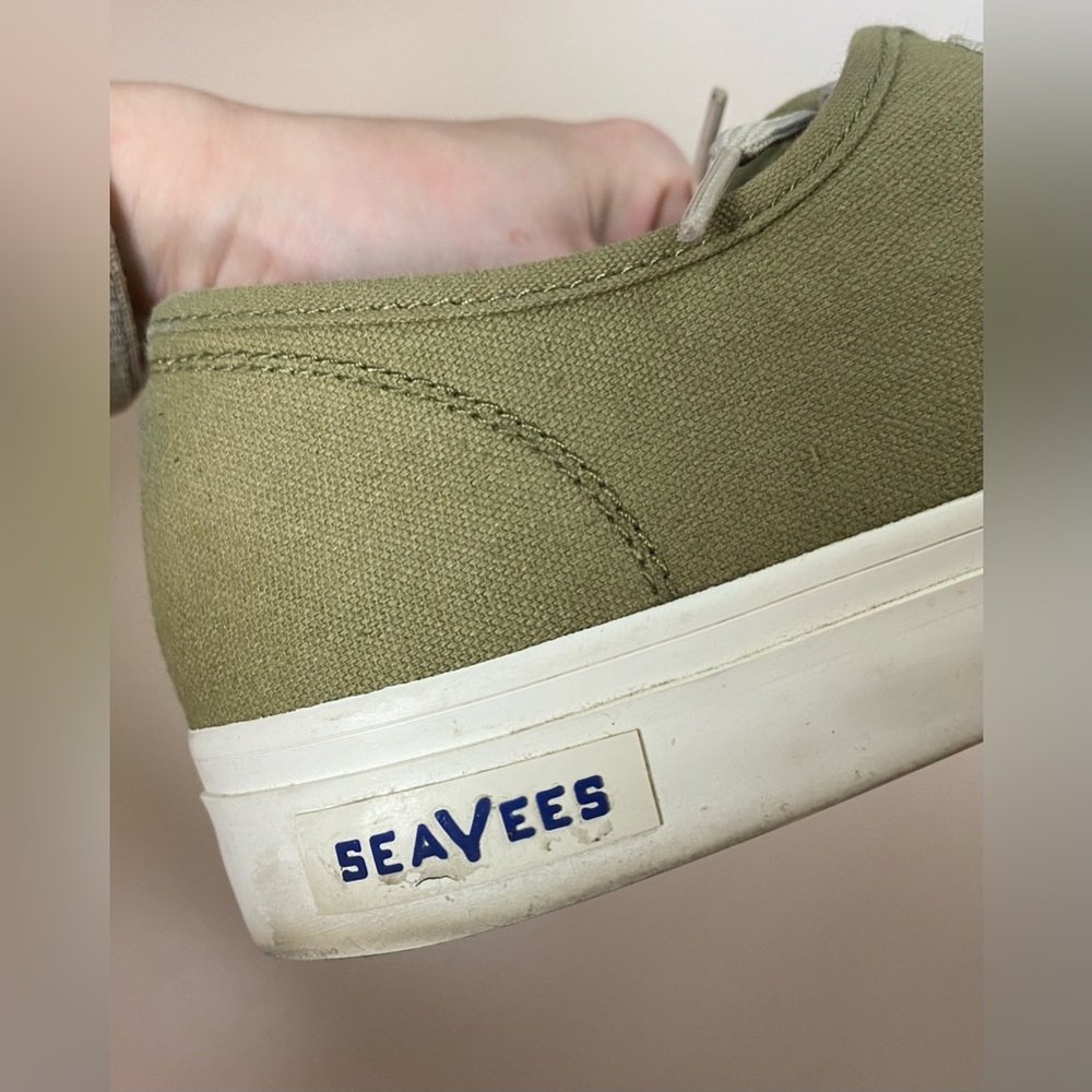 Seavees | Size 9 Men's Olive Green Canvas SeaChange Legend Sneakers - Picture 3 of 6